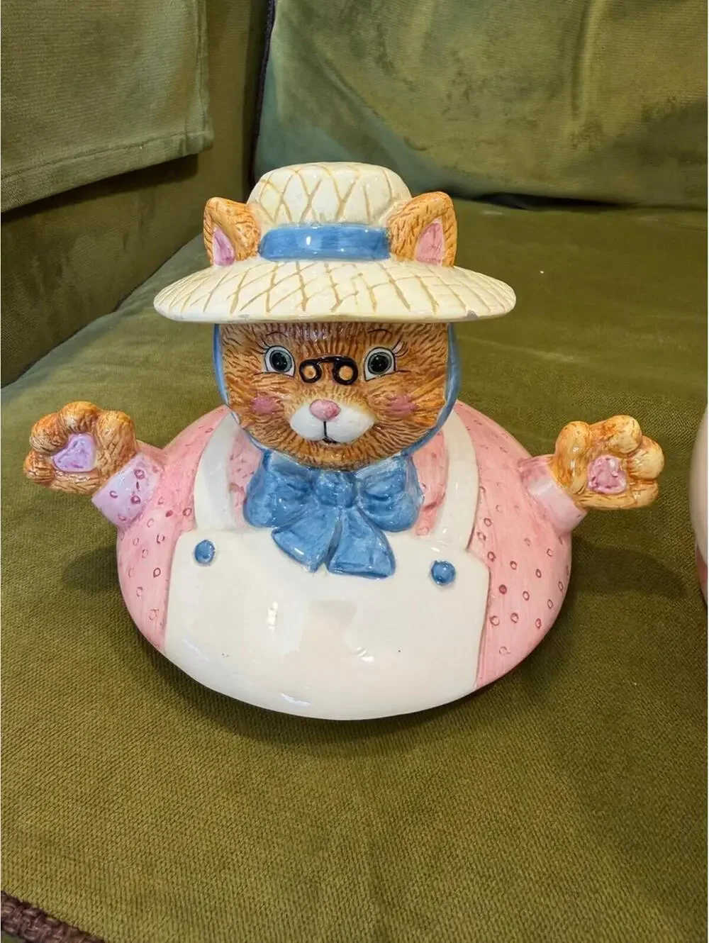 Grandma Cat Ceramic Cookie Jar